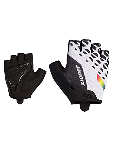 Ziener Herren CORAY Fahrrad/Mountainbike/Radsport-Handschuhe | Kurzfinger - atmungsaktiv,dämpfend, White, 10,5 von Ziener
