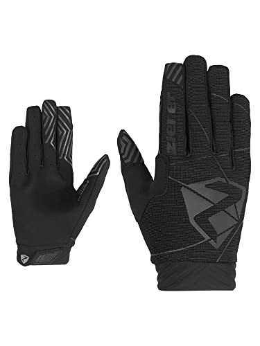 Ziener Herren CURROX Fahrrad/Mountainbike/Radsport-Handschuhe | Langfinger mit Touchfunktion - atmungsaktiv,dämpfend, Black, 10 von Ziener