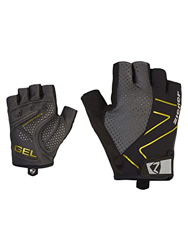 Ziener Herren Cedik Fahrrad-/Mountainbike-/Radsport-Handschuhe | Kurzfinger-atmungsaktiv/dämpfend. Poison Yellow, 10,5 von Ziener