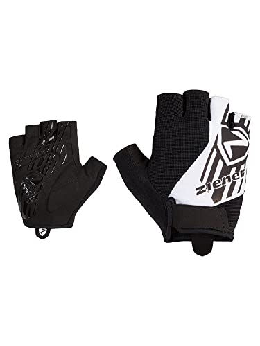 Ziener Herren Crispin Fahrrad/Mountainbike/Radsport-Handschuhe | Kurzfinger - atmungsaktiv,dämpfend, White, 6,5 von Ziener