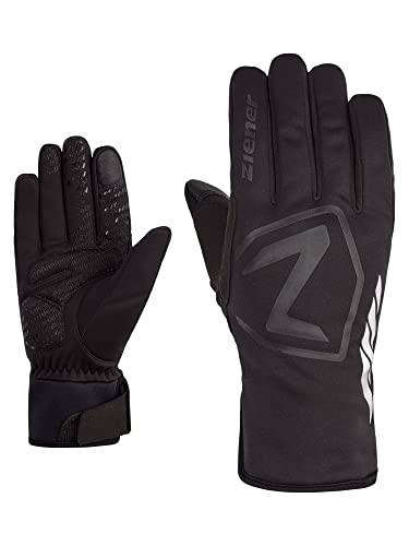 Ziener Herren DAQUA Fahrradhandschuhe, Winter |wasserdicht, Soft-Shell, gepolstert, Black, 10,5 von Ziener