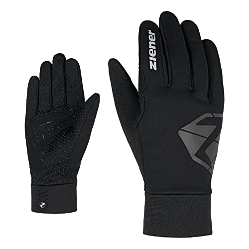 Ziener Herren Fahrradhandschuhe Handschuhe Dojan Touch Bike Glove, Farbe:Schwarz, Größe:10, Artikel:-12 black von Ziener