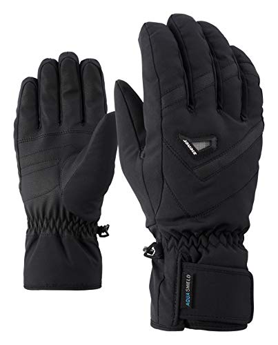 Ziener Herren GARY AS glove ski alpine Ski-handschuhe / Wintersport | wasserdicht, atmungsaktiv, schwarz (black), 8.5 von Ziener