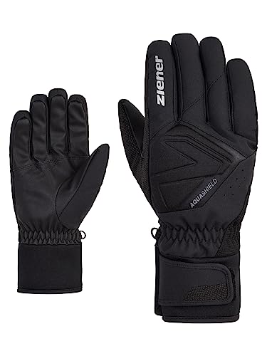 Ziener Herren GATIS Ski-Handschuhe/Wintersport | wasserdicht atmungsaktiv, black, 10,5 von Ziener