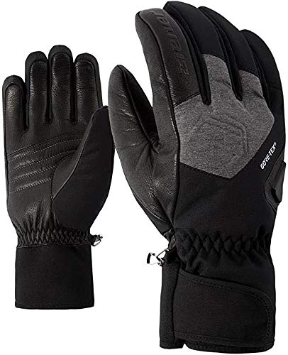 Ziener Herren Gonzales GTX(R)+Gore Active ski Alpine Handschuhe, Dark Melange, 9 von Ziener