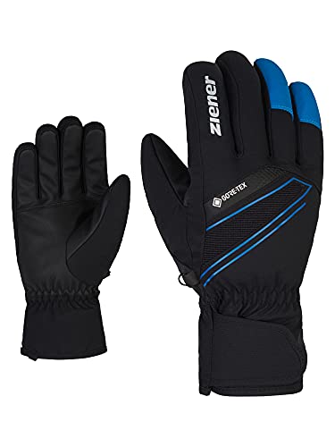 Ziener Herren Gunar Ski-Handschuhe/Wintersport | wasserdicht atmungsaktiv warm Gore-Tex, black.persian blue, 10,5 von Ziener