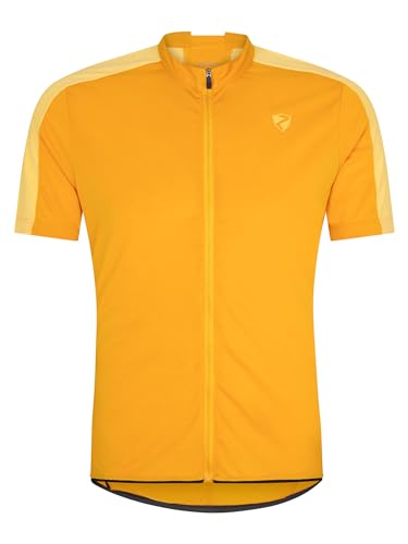 Ziener Herren NADEKO Fahrradtrikot/Radtrikot - Mountainbike|Rennrad - atmungsaktiv,schnelltrocknend,elastisch,Kurzarm, golden Yellow, 54 von Ziener