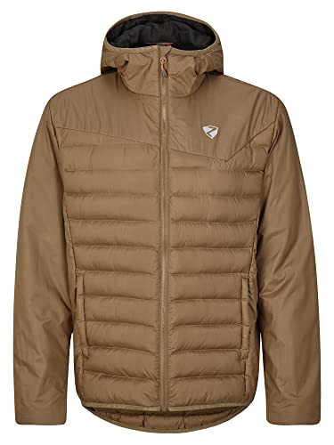 Ziener Herren NANTANO Wärme-Jacke Outdoor/Skitour | winddicht, Wolle, PFC frei, walnut, 48 von Ziener