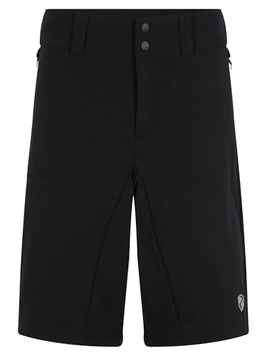 Ziener Herren NEKTOR X-Function Fahrrad-Shorts mit Innenhose - Mountainbike/Outdoor/Freizeit - atmungsaktiv,schnelltrocknend,gepolstert, Black, 52 von Ziener