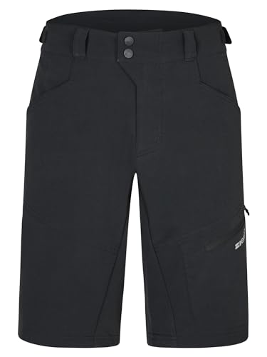 Ziener Herren NELAT Outdoor-Shorts/Rad- / Wander-Hose - atmungsaktiv,schnelltrocknend,elastisch, Black, 48 von Ziener