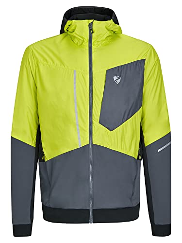 Ziener Herren NIKOLO Funktions- / Hybrid-Hacke Bergsport, Skitour | winddicht, Primaloft Active, bitter lemon.ombre, 50 von Ziener