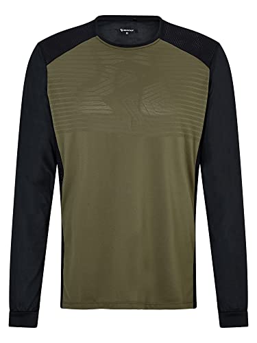 Ziener Herren Nabisco Funktions-Shirt - Fahrrad|Outdoor|Fitness|Sport - atmungsaktiv,schnelltrocknend,Langarm, Leaf Green, 48 von Ziener