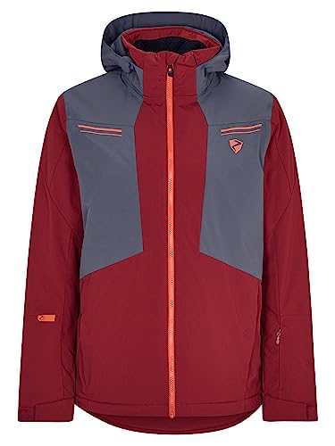 Ziener Herren TAFAR Ski-Jacke/Snowboard-Jacke | atmungsaktiv, wasserdicht, red cabin, 50 von Ziener