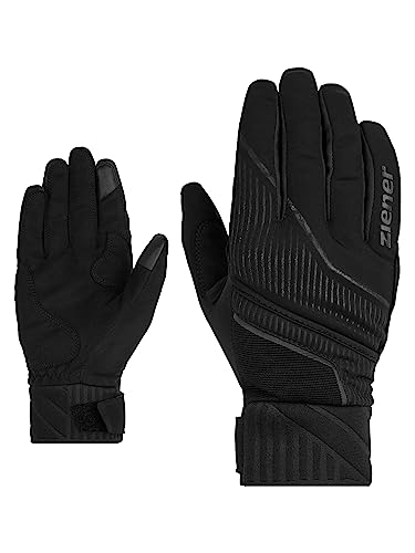 Ziener Herren ULIC Touch Langlauf/Nordic/Crosscountry-Handschuhe | Touch Überzieh-Fäustling, black, 7,5 von Ziener
