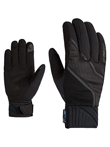Ziener Herren UZOMI Langlauf/Nordic/Crosscountry-Handschuhe | extra warm, Touch, Soft-Shell, Black, 7 von Ziener