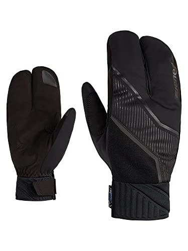 Ziener Herren UZOMIOS Langlauf/Nordic/Crosscountry-Handschuhe | extra warm, Wolle, Lobster, Black, 7,5 von Ziener