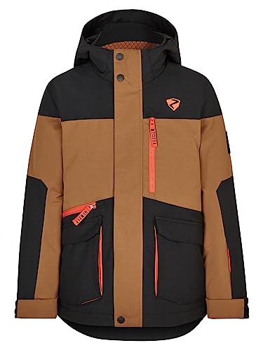 Ziener Jungen AGONIS Ski-Jacke, Winterjacke | wasserdicht, winddicht, warm, black, 116 von Ziener