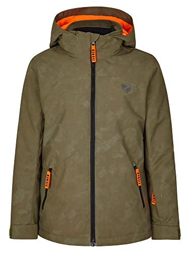 Ziener Jungen ANDERL Ski-Jacke, Winter-Jacke | wasserdicht, winddicht, warm, tie dye seaweed, 128 von Ziener