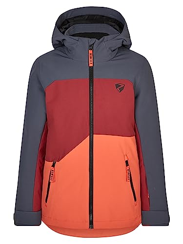 Ziener Jungen ANDERL Ski-Jacke, Winterjacke | wasserdicht, winddicht, warm, red cabin, 140 von Ziener