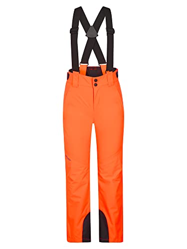 Ziener Jungen ARISU Ski-Hose, Schnee-Hose | wasserdicht, Winddicht, warm, Poison orange, 152 von Ziener