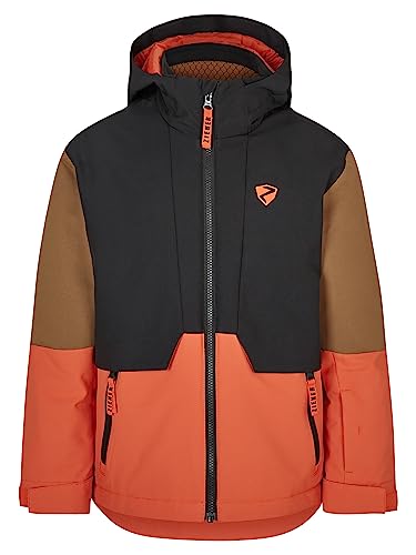 Ziener Jungen AZAM Ski-Jacke, Winterjacke | wasserdicht, winddicht, warm, burnt orange, 116 von Ziener