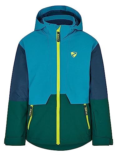 Ziener Jungen AZAM Ski-Jacke, Winterjacke | wasserdicht, winddicht, warm, deep green, 140 von Ziener