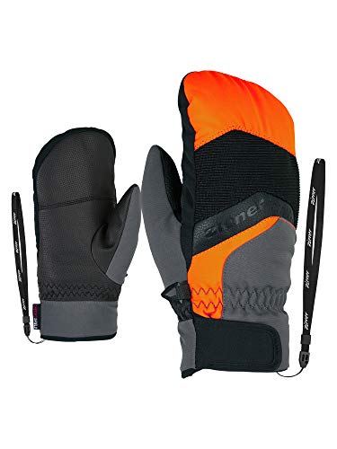 Ziener Jungen LABINOS AS(R) Mitten Glove junior Ski-Handschuhe/Wintersport | Wasserdicht, Atmungsaktiv, New orange.Magnet, 6 von Ziener