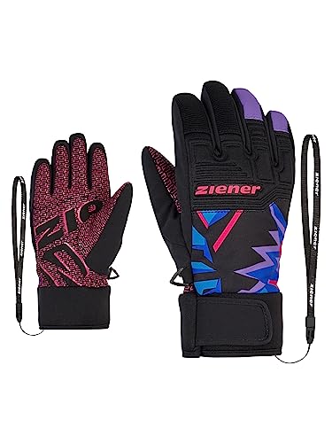Ziener Kinder Ski-Handschuhe/Wintersport Wasserdicht Atmungsaktiv Trendig Primaloft LANUS AS, purple, 6 von Ziener