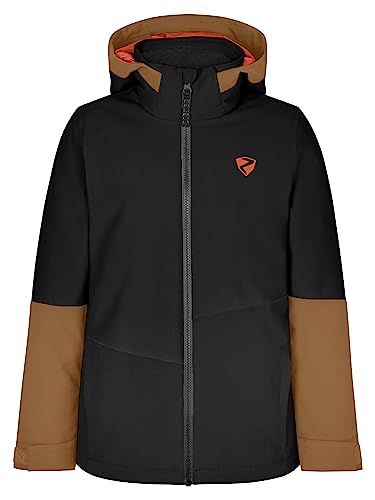 Ziener Kinder AVAK Ski-Jacke Winterjacke | wasserdicht winddicht warm, black, 140 von Ziener