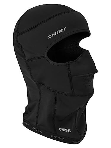 Ziener Kinder IQUITO GTX INF Junior underhelmet mask Skihelm-gesichtsmaske | Warm Elastisch Soft-shell, black, S von Ziener