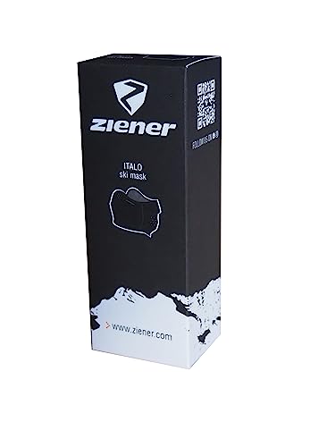 Ziener Kinder ITALO Junior BOX facemask Skihelm-gesichtsmaske | Winddicht Elastisch Soft-shell, black, XS von Ziener