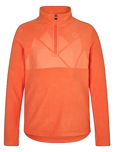 Ziener Kinder JONKI Skipullover Skirolli Funktions-Shirt | atmungsaktiv Fleece warm, burnt orange, 104 von Ziener