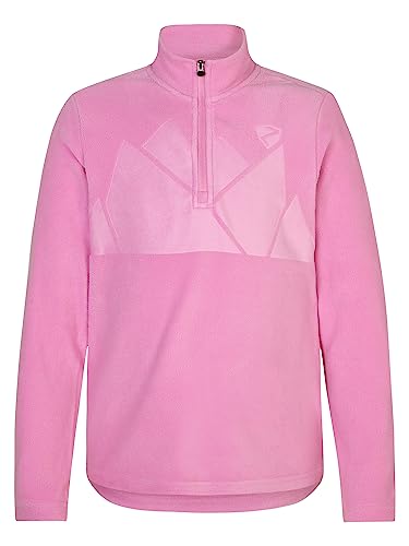 Ziener Kinder JONKI Skipullover Skirolli Funktions-Shirt | atmungsaktiv Fleece warm, fuchsia pink, 152 von Ziener