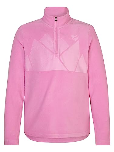 Ziener Kinder JONKI Skipullover Skirolli Funktions-Shirt | atmungsaktiv Fleece warm, fuchsia pink, 140 von Ziener