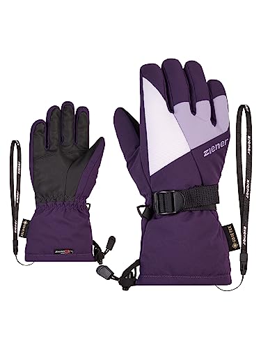 Ziener Kinder LANI Ski-Handschuhe/Wintersport | wasserdicht atmungsaktiv, dark violet, 6 von Ziener