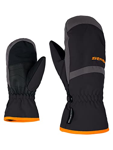 Ziener Kinder LEJANOS AS Ski-Handschuhe/Wintersport | Wasserdicht, Atmungsaktiv, Black/Graphite, 6 (L) von Ziener