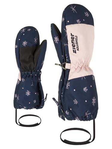 Ziener Kinder LEVI Ski-Handschuhe/Wintersport | wasserdicht atmungsaktiv, snowcrystal print, 104 von Ziener