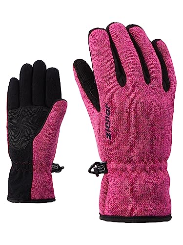 Ziener Kinder LIMAGIOS JUNIOR glove multisport Freizeit- / Funktions- / Outdoor-Handschuhe | atmungsaktiv, gestrickt, rosa (Pop Pink), 3 von Ziener