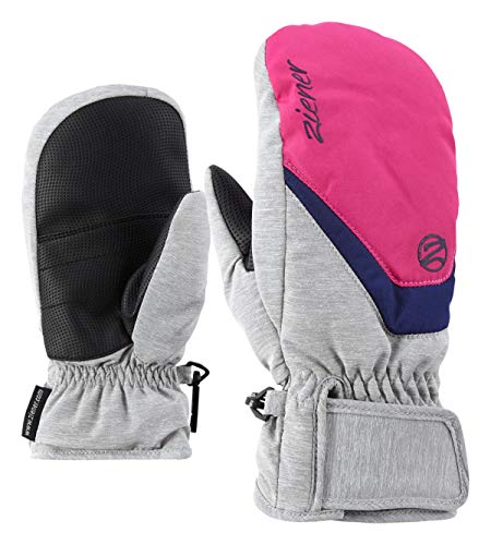 Ziener Kinder LORIAN MITTEN glove junior Ski-handschuhe / Wintersport |warm, atmungsaktiv, light melange.pop pink, 7 von Ziener