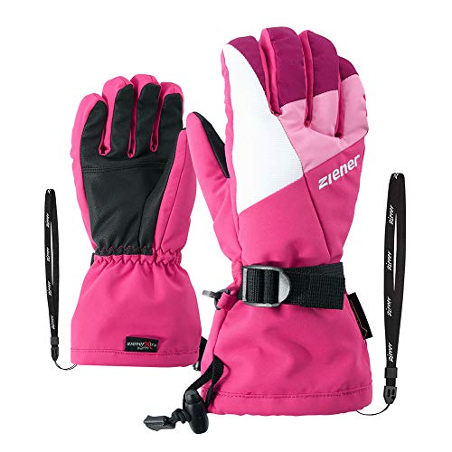 Ziener Mädchen LANI GTX(R) Glove junior Ski-Handschuhe/Wintersport | Wasserdicht, Atmungsaktiv, pink Blossom, 4,5 von Ziener