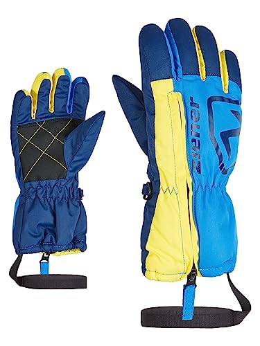 Ziener Kleinkind Leo Ski-Handschuhe/Wintersport | Langer Reißverschluss, Leash, Persian Blue, 92cm von Ziener
