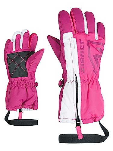 Ziener Kleinkind Leo Ski-Handschuhe/Wintersport | Langer Reißverschluss, Leash, pop pink, 92cm von Ziener