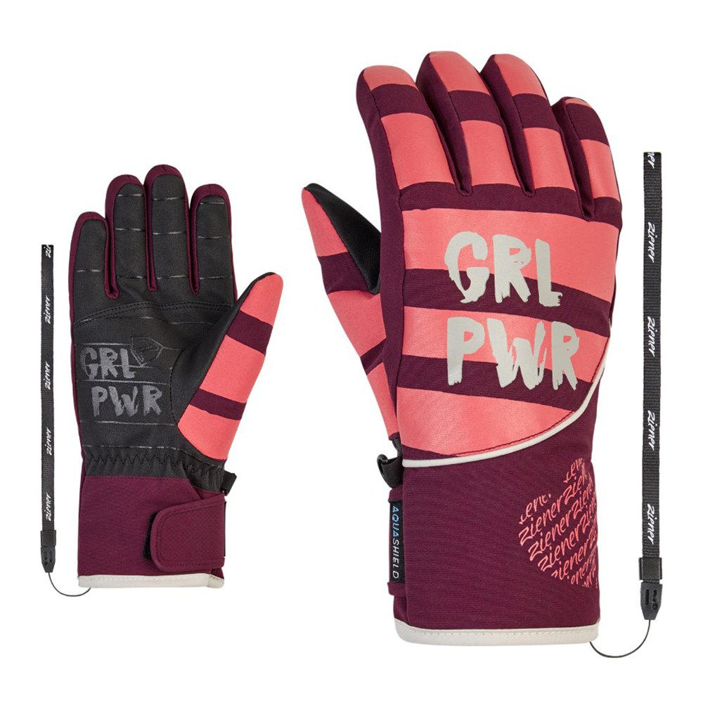 Ziener Liwa As Girl Gloves Rot 3 Junge von Ziener