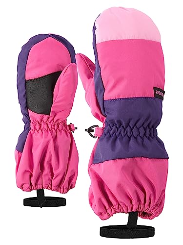 Ziener Unisex – Babys LIWI Skihandschuhe für Kinder, pop pink, 92cm von Ziener
