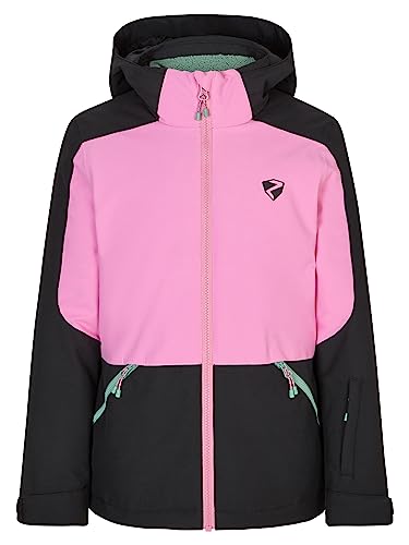 Ziener Mädchen AMELY Ski-Jacke, Winterjacke | wasserdicht, winddicht, warm, black, 104 von Ziener