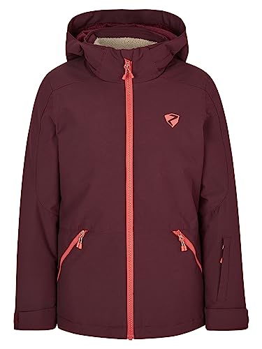 Ziener Mädchen AMELY Ski-Jacke, Winterjacke | wasserdicht, winddicht, warm, velvet red, 140 von Ziener