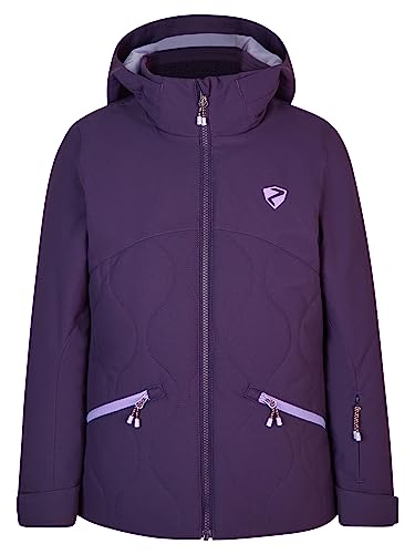Ziener Mädchen AYLA Ski-Jacke, Winterjacke | wasserdicht, winddicht, warm, dark violet, 116 von Ziener