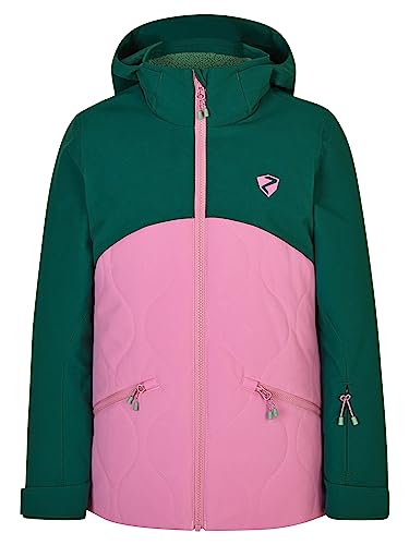 Ziener Mädchen AYLA Ski-Jacke, Winterjacke | wasserdicht, winddicht, warm, fuchsia pink, 128 von Ziener