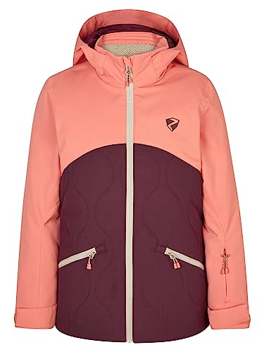 Ziener Mädchen AYLA Ski-Jacke, Winterjacke | wasserdicht, winddicht, warm, velvet red, 104 von Ziener