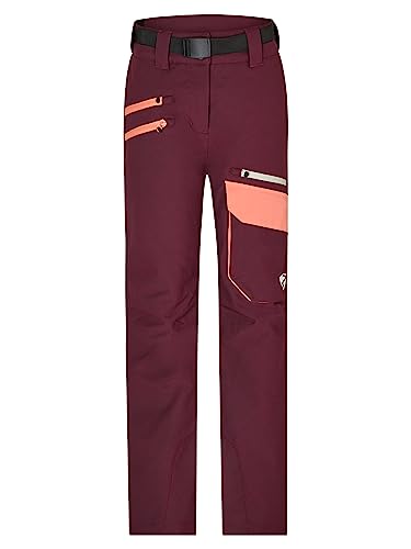 Ziener Mädchen Aileen Ski-Hose Schnee-Hose | wasserdicht warm PFC frei, velvet red, 116 von Ziener